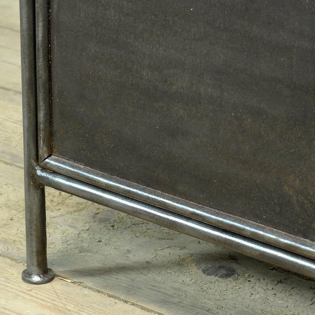 Vintage Iron Nightstand, 1920s For Sale - Image 9 of 12