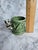 Green 1960s Glazed Majolica Bamboo Panda Planter For Sale - Image 8 of 9