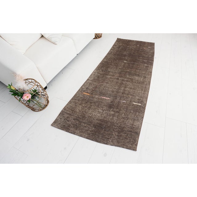 Turkish Decorative Vintage Hallway Kilim Runner For Sale - Image 3 of 10