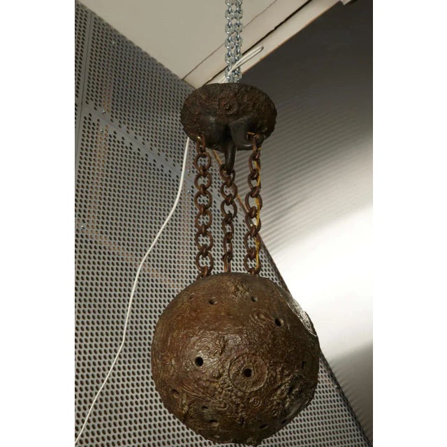 1970s Vintage Moon Light Pendant by Robert Phandeve For Sale - Image 5 of 6