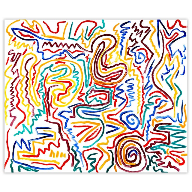 Contemporary Abstract Oil on Canvas Painting "Election Day" by Dana Gordon Chairish