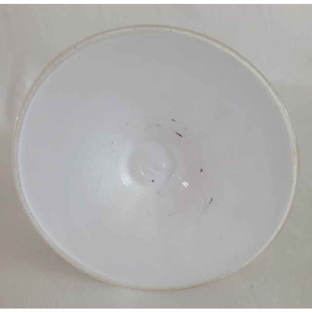 Salviati Murano 1920s White Latticino Glass & Gold Aventurine Swan Candlestick For Sale In Chicago - Image 6 of 8