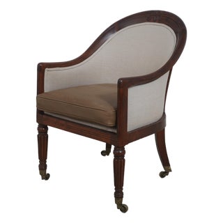 Antique English Regency Rosewood Frame Chair For Sale
