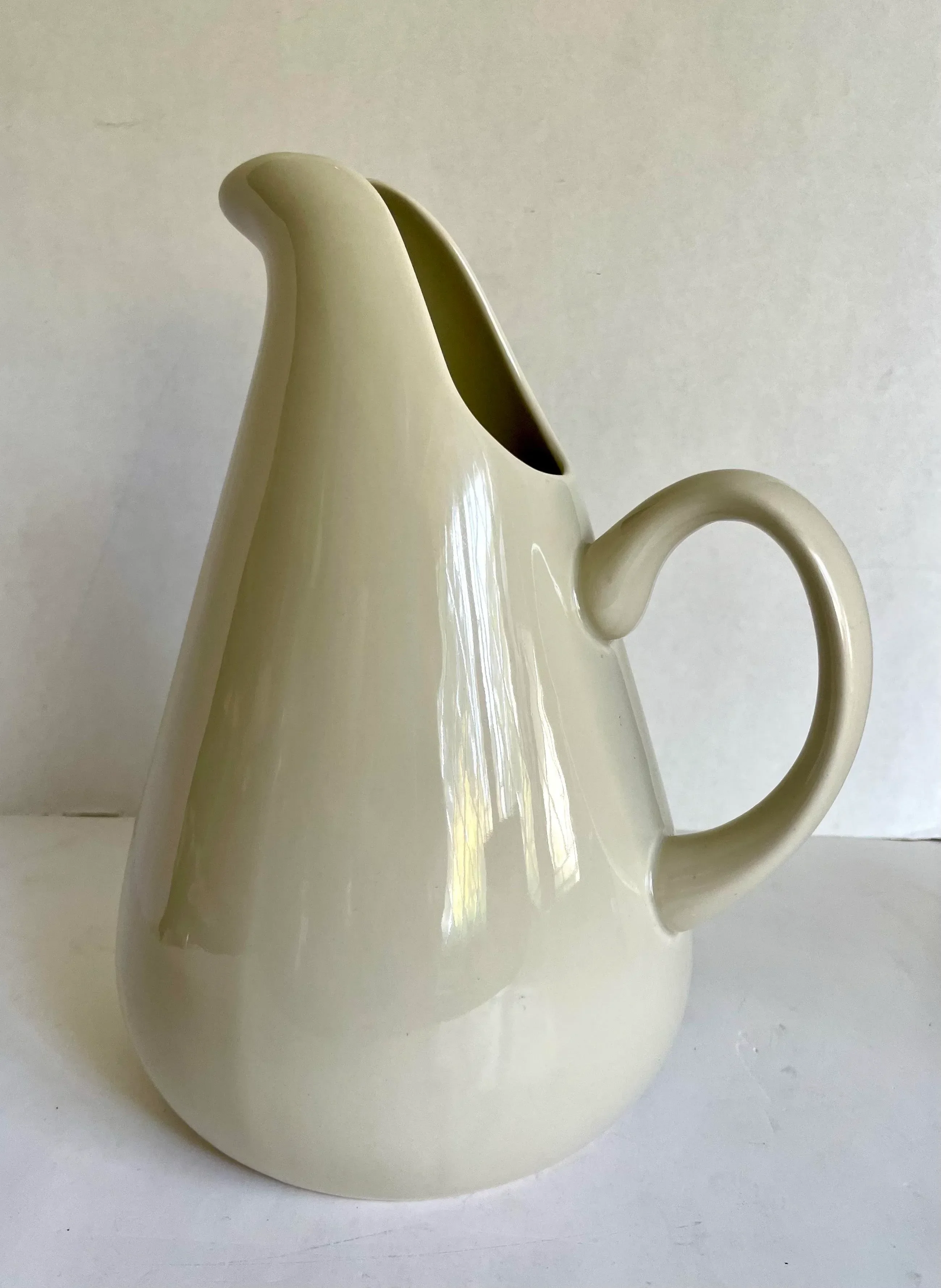 Russel Wright for Oneida Glazed Stoneware Ceramic Pitcher | Chairish
