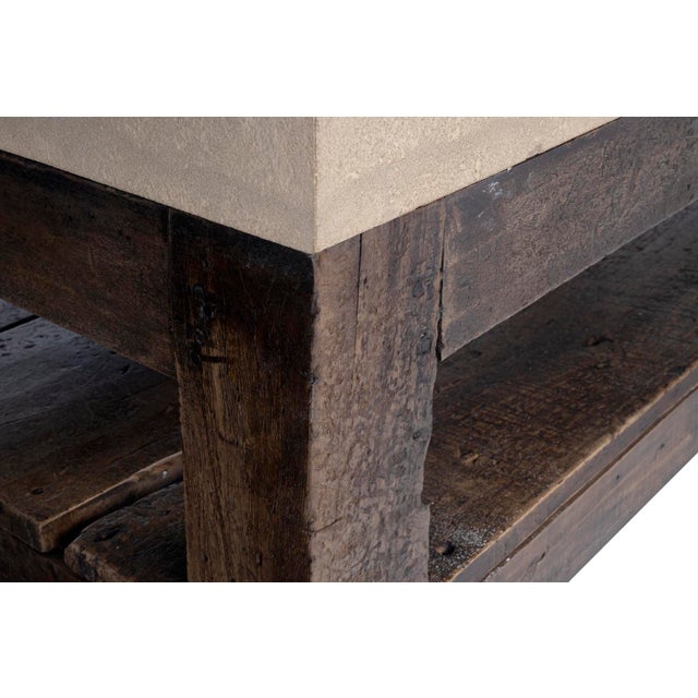 Vintage French Shop Table For Sale In Dallas - Image 6 of 9