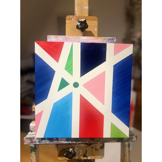 Abstract Colours of Life Abstract Modern Acrylic Painting by Shabs Beigh For Sale - Image 3 of 8