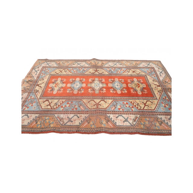 Vintage Turkish Milas Carpet - 5`1″ X 7`7″ For Sale - Image 4 of 6