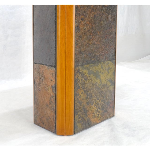 Stone Boomerang Shape Slate Tile Top & Base Mid Century Modern Studio Coffee Table For Sale - Image 7 of 16