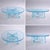 Sculptural Blue Lucite Acrylic Round Coffee Table For Sale - Image 4 of 7