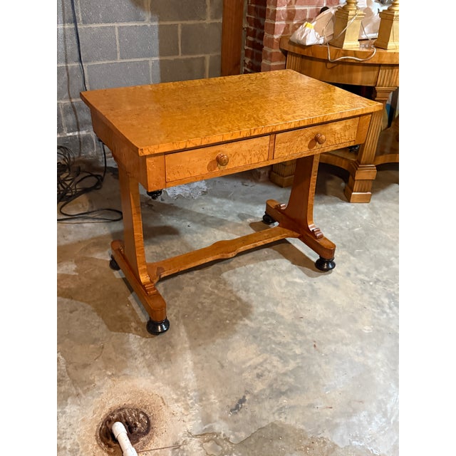 Biedermeier One Drawer Writing Table For Sale - Image 4 of 10