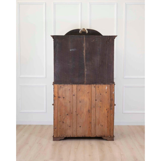Rococo 18th Century Danish Rococo Secretary with Serpentine Front, circa 1760 For Sale - Image 3 of 12