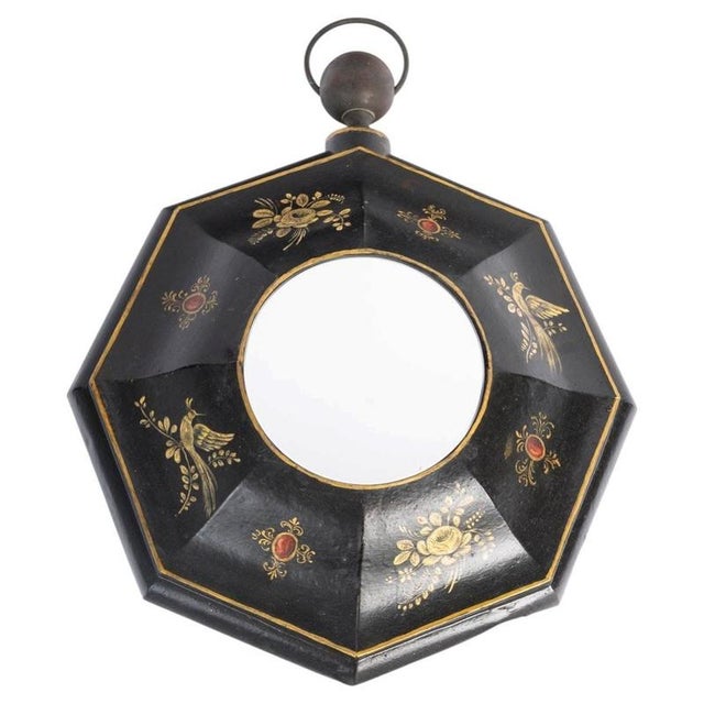 Napoleon III Wall Mirror in Painted Sheet Metal, 19th Century For Sale - Image 5 of 5