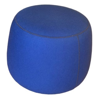 Bernhardt Designs Upholstered Pouf Stool For Sale