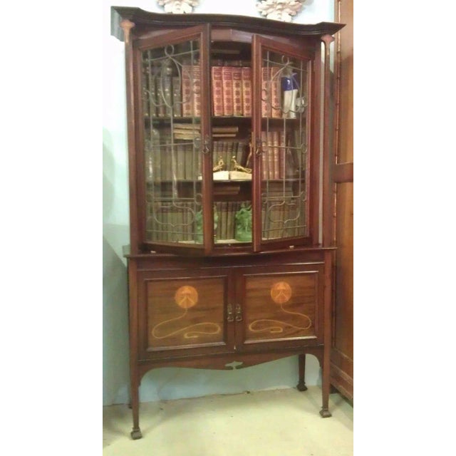 Art Nouveau Exquisite Art Nouveau Marquetry Cabinet Iconic Galle Style Circa1910 With Provenance For Sale - Image 3 of 5