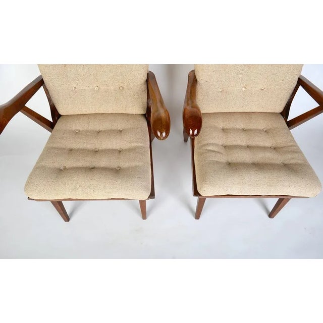 Mid-Century Modern Set of Mid-Century Armchairs from Jizba For Sale - Image 3 of 7