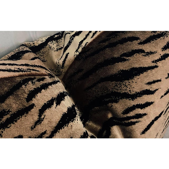 Contemporary Animalia Velour Velvet Lumbar Pillow For Sale - Image 3 of 3