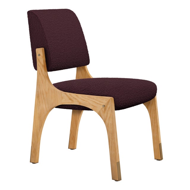 Arches II Dining Chair in Oak and Boucle from Insidherland For Sale