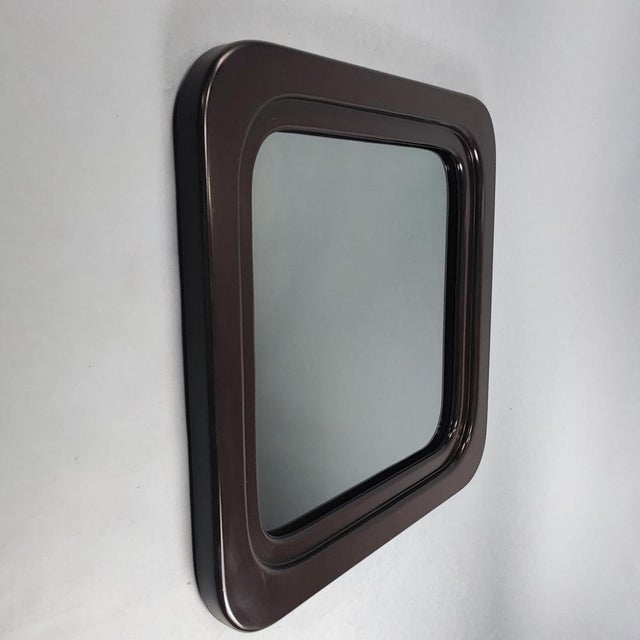 Brown Space Age Smoked Mirror, 1970 For Sale - Image 8 of 8