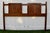 Vintage (1960's) Headboard has an Mid Century Modern Style. Made of Wood. Walnut. The Measurements: 54.5"W x 2.5"D x 39"H.