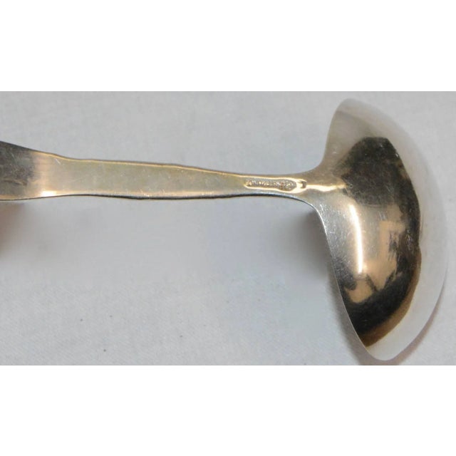 1940s Sterling Silver Ladle With Floral Design For Sale - Image 5 of 7
