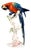 Large Mid-Century Porcelain Macaw on Trunk from Rosenthal, Germany, 1957 For Sale