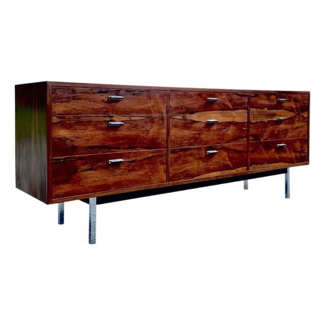 Mid 20th Century Modern Rosewood Lowboy Dresser or Credenza | in the Style of Founders For Sale