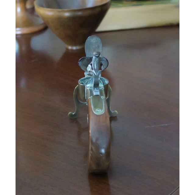 Antique George III Brass, Iron and Mahogany Flintlock Tinder Pistol For Sale - Image 16 of 18