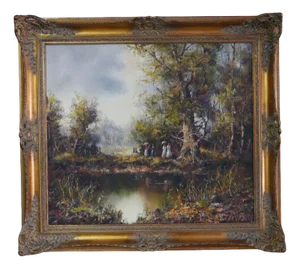 Friedrich Karl Thauer, Landscape, 20th Century, Oil on Canvas