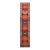 1950s Mid-Century Runner Geometric Vintage Red Rug For Sale