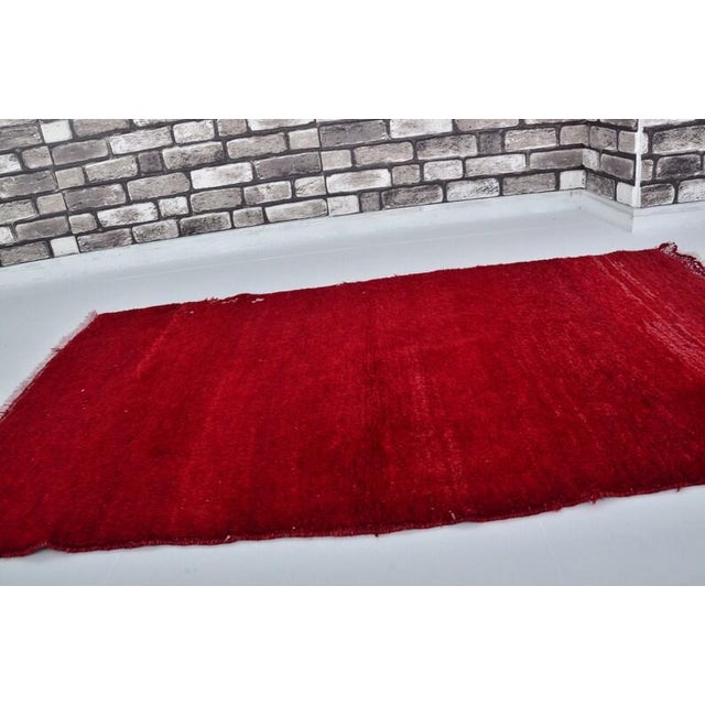 Vintage Anatolian Angora Wool Rug For Sale In Phoenix - Image 6 of 10