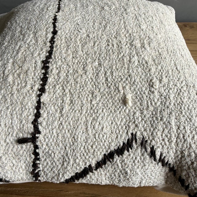 Not Yet Made - Made To Order Vintage Rug Pillow Cover With Original Seams For Sale - Image 5 of 7