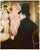 An excellent reproduction full-color print after painting by Toulouse-Lautrec "Maxime Dethomas at the Opera Ball" (1896)....