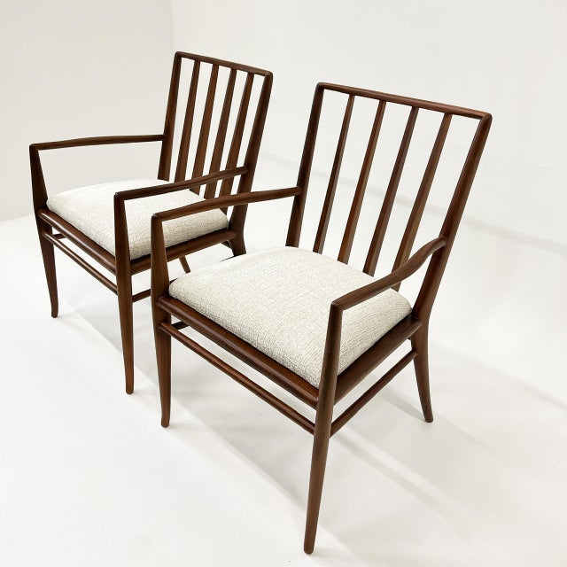 Mid-Century Modern Set of Armchairs in the Style of T. H. Robsjohn-Gibbings, 1960s For Sale - Image 3 of 10