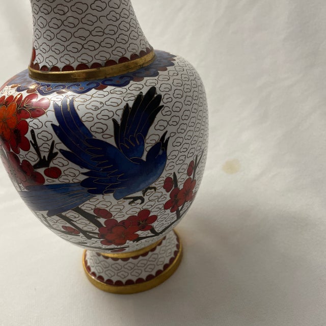 Asian 18th Century Cloisonné Vase For Sale - Image 3 of 12