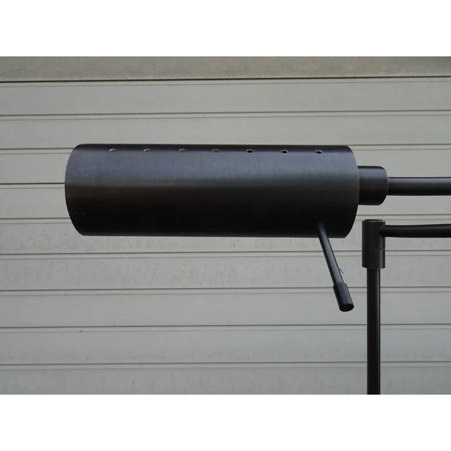 Architectural Komombo Floor or Desk Lamp in Brushed Bronze by Stephane Davidts For Sale - Image 6 of 18