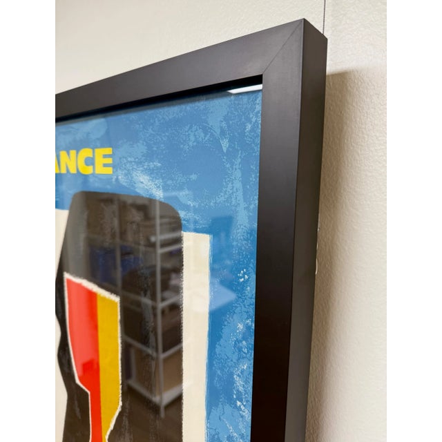 1960s C. 1963, Air France – Spain, Original Vintage Lithograph Travel Poster Printed in France, Custom Framed in Black, Artist Guy Georget For Sale - Image 5 of 8