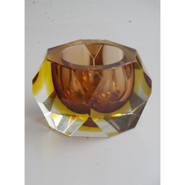 Murano Glass Cognac Bowl, 1960s, in Flawless conditions. Designed 1960 to 1969