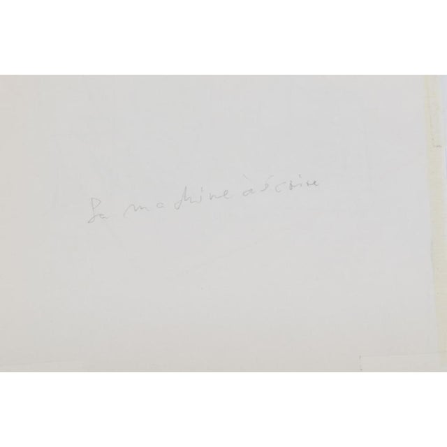 Illustration Jean Cocteau (French 1889-1963), the Typewriter (La Machine À Écrire), 1957, Color Lithograph For Sale - Image 3 of 4