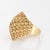 1960s 60s Vintage Woven Dome Ring 18k Yellow Gold Sz 6 Fine Cocktail Estate Jewelry For Sale - Image 5 of 7