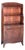 19th Century English Mahogany Waterfall Bookcase With Cupboard Base For Sale