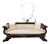 Circa 1830 American Empire Flame Mahogany Scroll Arm Sofa For Sale