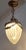 Antique French Brass Ceiling Lamp with Drop-Shaped Cut Glass Shade, 1900s For Sale - Image 5 of 7
