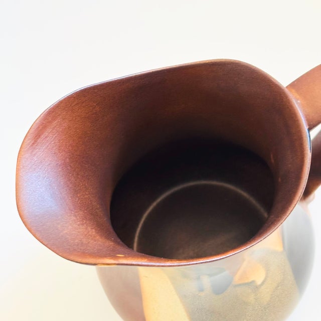 Large Mid Century Pottery Craft Pitcher by Robert Maxwell For Sale In San Francisco - Image 6 of 11