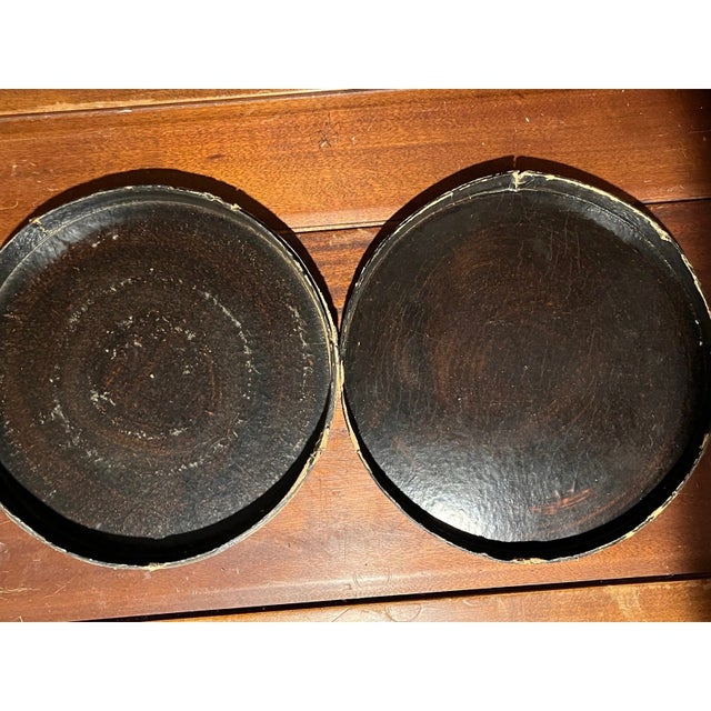 Mid 20th Century Vintage Takito TT Japan Porcelain Divided Serving Tray Lacquer Box 10.5" For Sale - Image 5 of 6