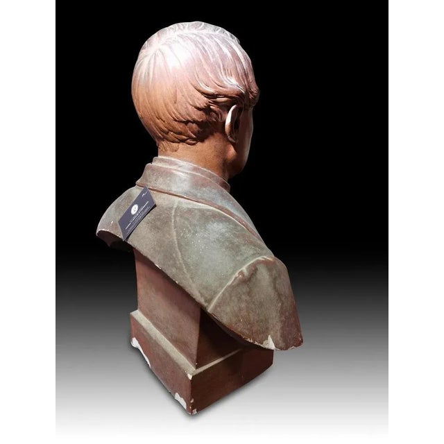 19th Century Busts, Set of 2 For Sale - Image 3 of 9