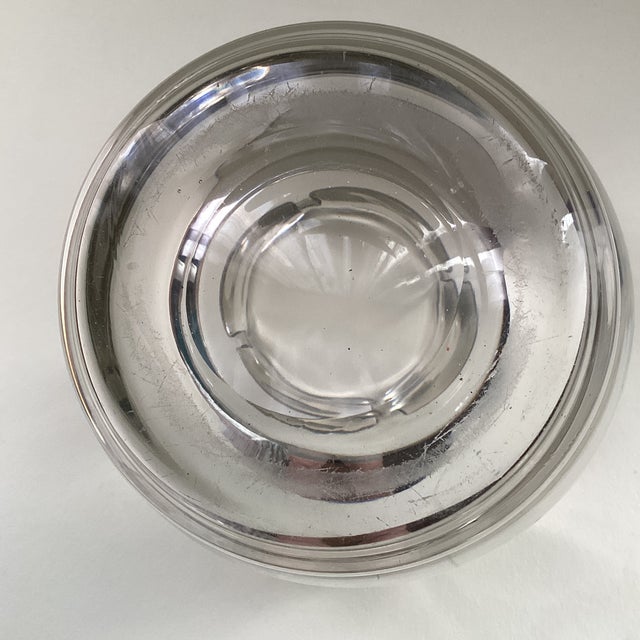 Vintage Polish Blown Crystal Ice Bucket Container For Sale - Image 6 of 6