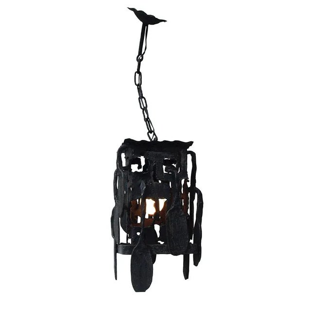 Brutalist Chandelier by Gianfranco Romagna, 1970s For Sale - Image 4 of 16