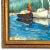 Sailboats on the Bay Seascape, Spanish Oil on Canvas Painting For Sale - Image 4 of 7