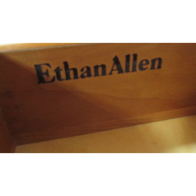 1980s Ethan Allen Georgian Court Dresser Cherry Designer For Sale - Image 9 of 11