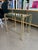 Vintage Mid Century Modern Faux Bamboo Brass Glass Nesting Tables Set 1970s Hollywood Regency For Sale - Image 9 of 17